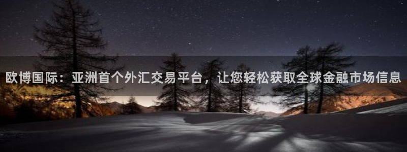 门徒娱乐.ccm官网版：欧博国际：亚洲首个外汇交易平台，让您轻松获取全球金融市场信息